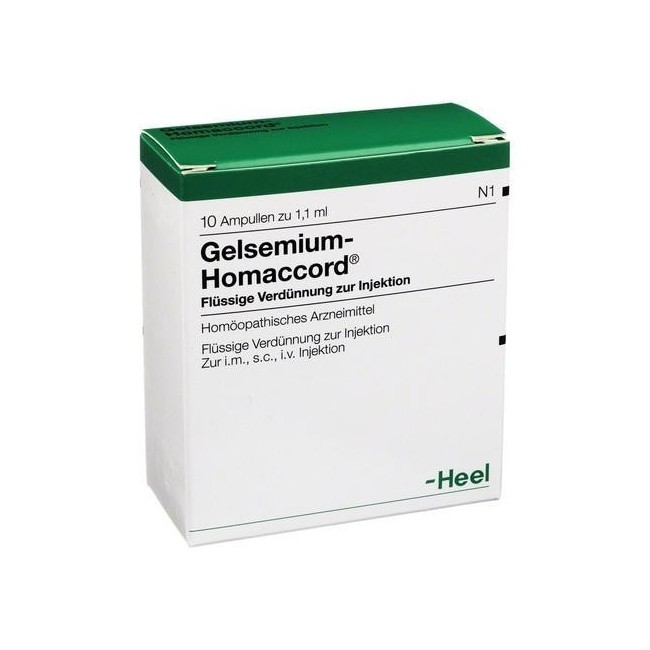 Gelsemium Homac 10f 1,1ml Heel Gelsemium Homac 10f 1,1ml Heel
