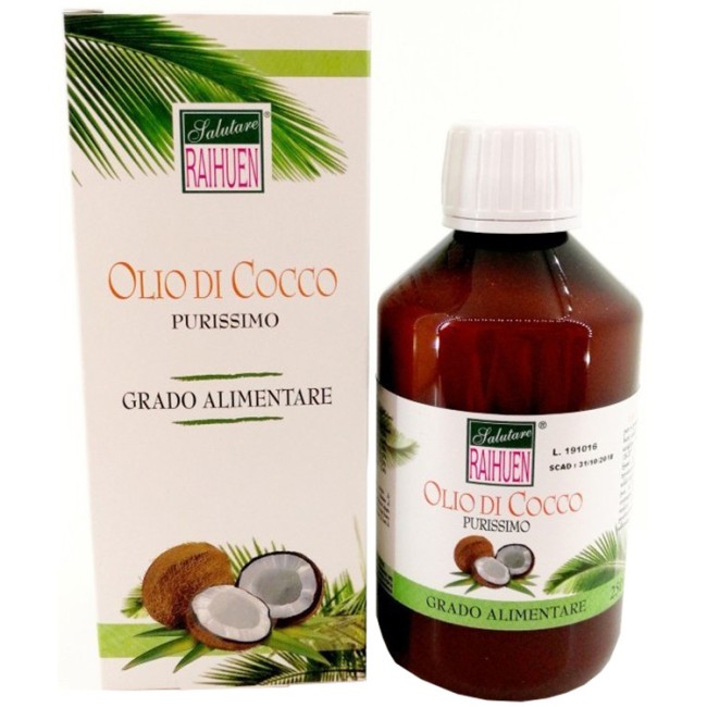 Raihuen Olio Cocco Grado Alimentare 250 Ml Raihuen Olio Cocco Grado Alimentare 250 Ml