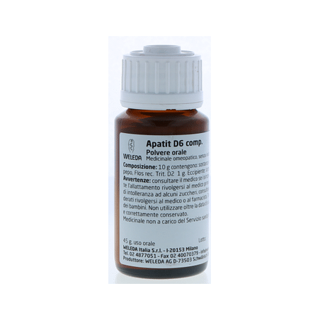 APATIT COMPLEX D6 TRITURAZIONE 45 G APATIT COMPLEX D6 TRITURAZIONE 45 G