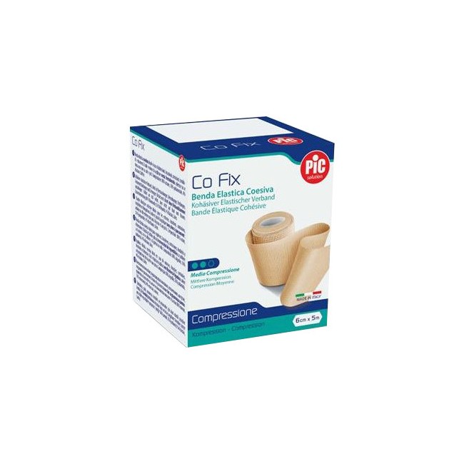 Benda Elastica Pic Co Fix Autoadesiva 12x5cm Medium Benda Elastica Pic Co Fix Autoadesiva 12x5cm Medium