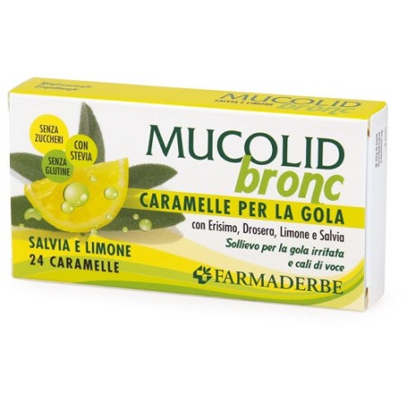 Mucolid Bronc Salvia & Limone 24 Caramelle Mucolid Bronc Salvia & Limone 24 Caramelle