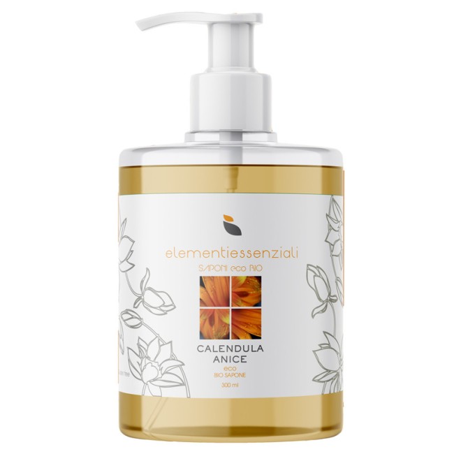 Elementiessenziali Sapone Eco Bio Calendula Anice 300ml Elementiessenziali Sapone Eco Bio Calendula Anice 300ml