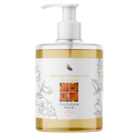 Elementiessenziali Sapone Eco Bio Calendula Anice 300ml Elementiessenziali Sapone Eco Bio Calendula Anice 300ml
