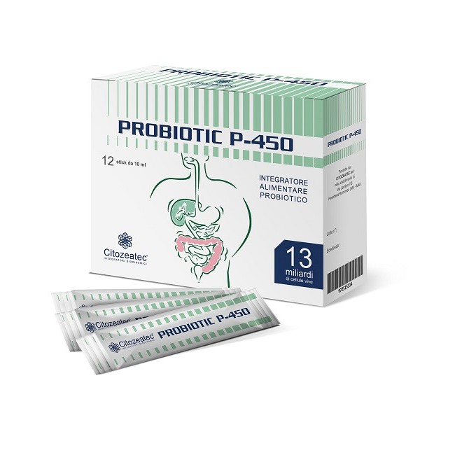 Probiotic P-450 12 Stick Monodose 10 Ml Probiotic P-450 12 Stick Monodose 10 Ml