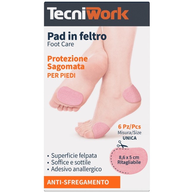 Pad In Feltro Sagomato 8,6x5cm 6 Pezzi