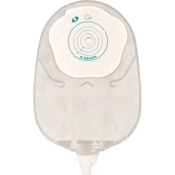 Sacca Urostomia Mono Pezzo Con Protettore Cutaneo E Adesivo Microporoso Con Rubineto E Valvola Antireflusso Silk Misura 12-55mm