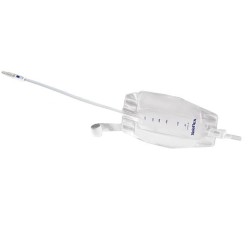 Sacca Raccogli Urina Da Gamba Per Incontinenza 3 Camere Comfort 500 Ml A Basso Profilo In Pvc Lato Rivestito Tnt Con Tubo Diritt