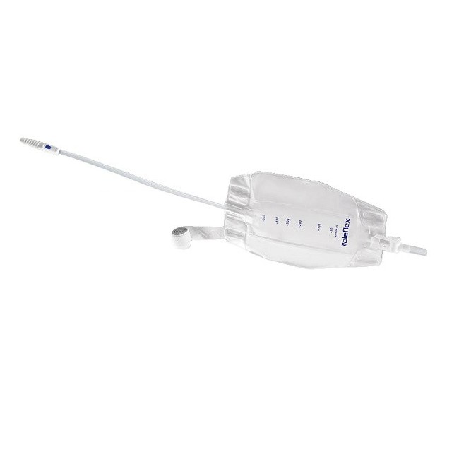 Sacca Raccogli Urina Da Gamba Per Incontinenza 3 Camere Comfort 500 Ml A Basso Profilo In Pvc Lato Rivestito Tnt Con Tubo Diritt