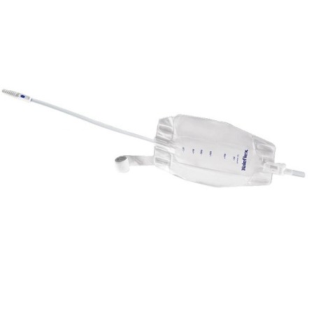 Sacca Raccogli Urina Da Gamba Per Incontinenza 3 Camere Comfort 500 Ml A Basso Profilo In Pvc Lato Rivestito Tnt Con Tubo Diritt