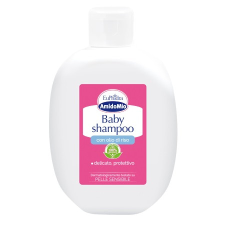 Flacone da 200 ml di Euphidra Amidomio Baby Shampoo