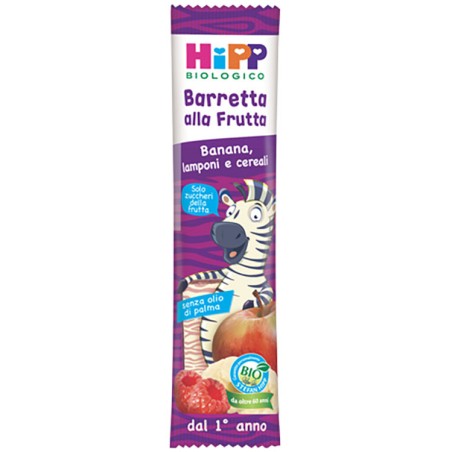 Hipp Bio Barretta Alla Frutta Banana-lamponi-cereali 23 G