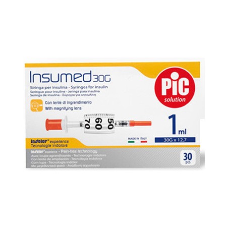 Siringa Per Insulina Pic 1 Ml 100 Ui Ago 28 Gauge 1-2 Siringa Per Insulina Pic 1 Ml 100 Ui Ago 28 Gauge 1-2