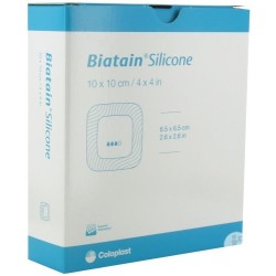 Medicazione Biatain In Schiuma Di Poliuretano Con Bordo Adesivo In Silicone Lite 10x10 Cm 10 Pezzi