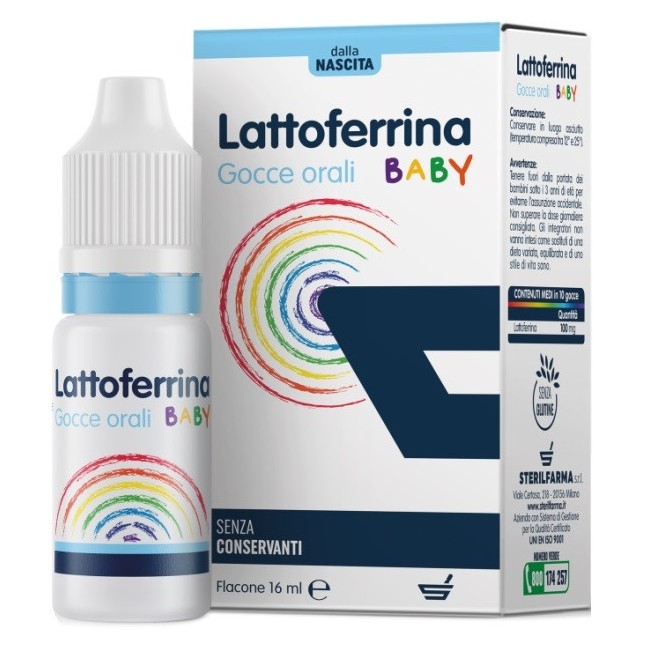 Lattoferrina Baby Gocce Orali 16 Ml Lattoferrina Baby Gocce Orali 16 Ml