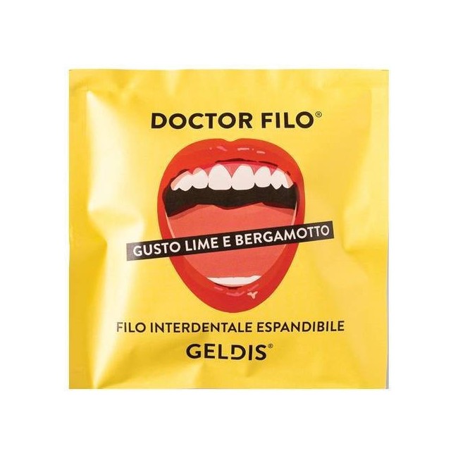 Geldis Doctor Filo Interdentale Lime e Bergamotto 1 Pezzo