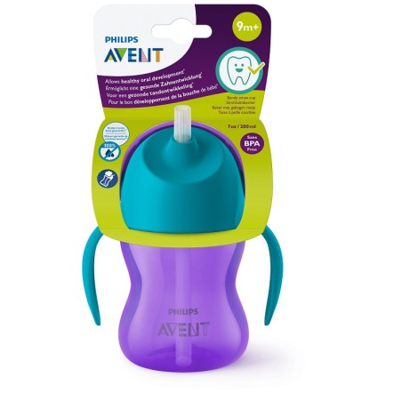 Avent Tazza Con Cannuccia Flessibile Da 200ml 9 Mesi+ Avent Tazza Con Cannuccia Flessibile Da 200ml 9 Mesi+