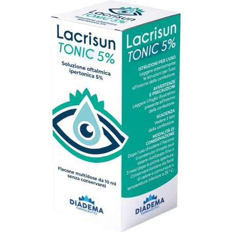 SOLUZIONE OFTALMICA IPERTONICA LACRISUN TONIC 5% 10 ML SOLUZIONE OFTALMICA IPERTONICA LACRISUN TONIC 5% 10 ML
