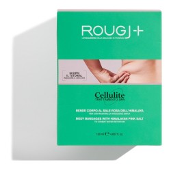 Rougj Cellulite Trattamento Spa Bende Corpo Al Sale Rosa Dell\'himalaya 2 Pezzi 120 Ml