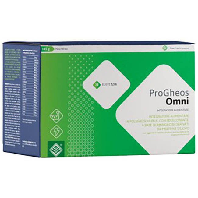 Confezione da 30 bustine di Gheos Pro Omni, integratore per supportare le prestazioni sportive. Confezione da 30 bustine di Gheos Pro Omni, integratore per supportare le prestazioni sportive.