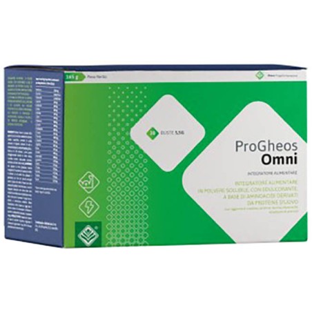 Confezione da 30 bustine di Gheos Pro Omni, integratore per supportare le prestazioni sportive. Confezione da 30 bustine di Gheos Pro Omni, integratore per supportare le prestazioni sportive.
