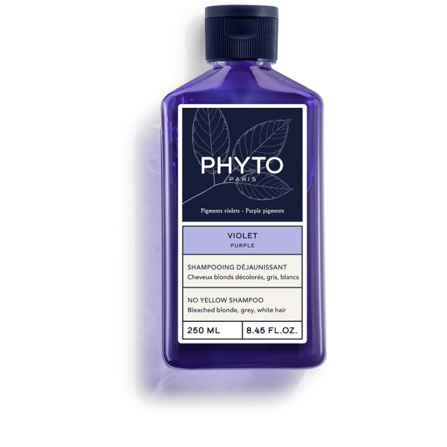 Phyto Paris Violet Shampoo Anti Giallo Per Capelli Biondi Decolorati Grigi Bianchi 250 Ml