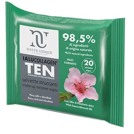 Ialucollagen Ten Salviette Struccanti Viso Confezione Da 20 Salviette Maxi