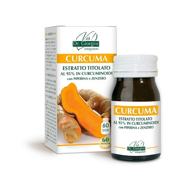 CURCUMA ESTRATTO TITOLATO 95% CURCUMINOIDI 60 PASTIGLIE CURCUMA ESTRATTO TITOLATO 95% CURCUMINOIDI 60 PASTIGLIE