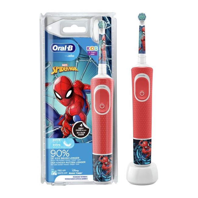Oralb Spiderman Spazzolino Elettrico+1 Referenza Oralb Spiderman Spazzolino Elettrico+1 Referenza
