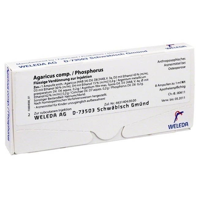 WELEDA AGARICUS PHOSPHORUS COMPOSTO 8 FIALE DA 1 ML