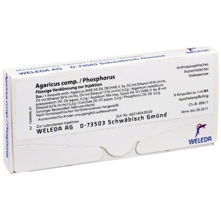 WELEDA AGARICUS PHOSPHORUS COMPOSTO 8 FIALE DA 1 ML