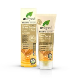 Dr Organic Shea Butter Hand&Nail Cream Crema Mani Burro Di Karite 100 ml