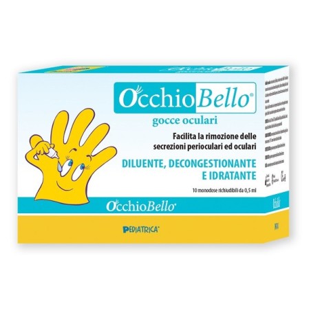 Occhiobello Gocce Oculari 10 Flaconcini Monodose Richiudibili Da 0,5 Ml