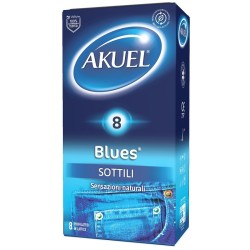 Profilattico Akuel Blues Sottile 8 Pezzi