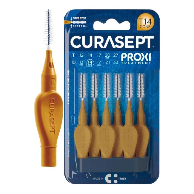 Curasept Proxi T14 Ocra-dark Gold 6 Pezzi Curasept Proxi T14 Ocra-dark Gold 6 Pezzi