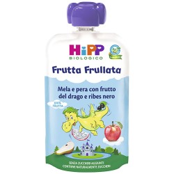Hipp Bio Frutta Frullata Dragone Mela Pera Frutta Del Drago Ribes Nero 90 G