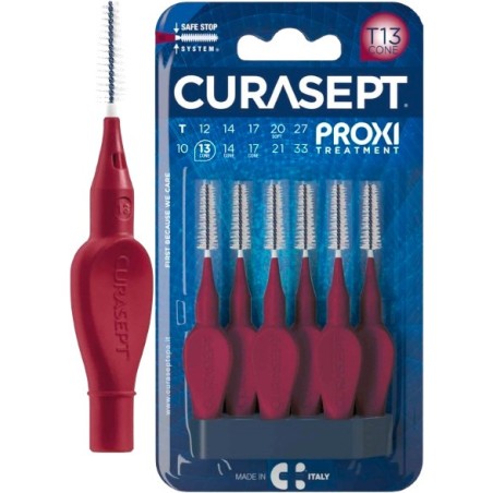 Curasept Proxi T13 Cone Bordeaux 6 Pezzi Curasept Proxi T13 Cone Bordeaux 6 Pezzi