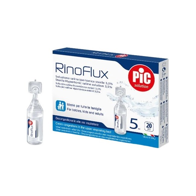 Rinoflux Soluzione Ipertonica Nasale Pic 20 Fiale 5 Ml Rinoflux Soluzione Ipertonica Nasale Pic 20 Fiale 5 Ml