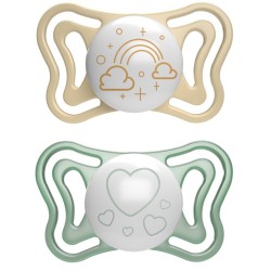 Chicco Succhietto Light Lumi Silicone 2-6m 2 Pezzi