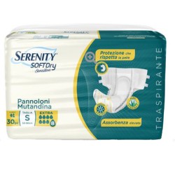 Serenity Pannolone Mutandina Sd Sensitive Extra Taglia L 30 Pezzi