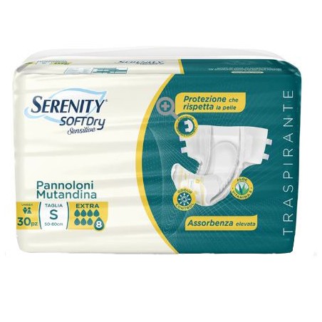 Serenity Pannolone Mutandina Sd Sensitive Extra Taglia L 30 Pezzi Serenity Pannolone Mutandina Sd Sensitive Extra Taglia L 30 Pezzi