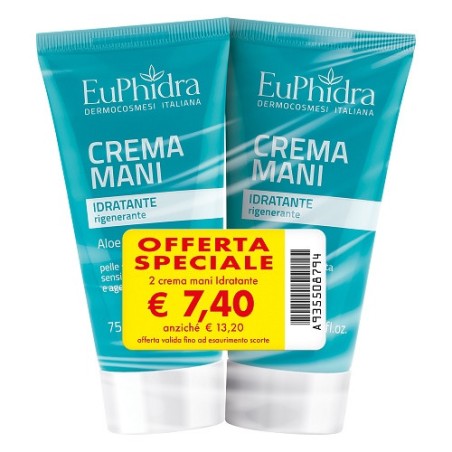 Euphidra Abbinata Crema Mani Idratante Termoformati 2 Pezzi Euphidra Abbinata Crema Mani Idratante Termoformati 2 Pezzi