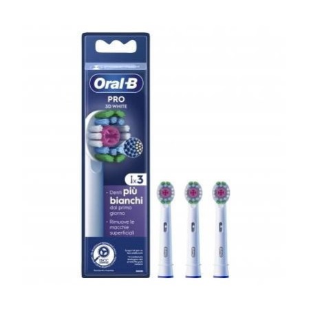 Oralb Power Refill Eb18-3 3d White 3 Pezzi Oralb Power Refill Eb18-3 3d White 3 Pezzi