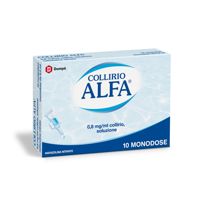 Collirio Alfa Decongestionante Per Benessere Oculare 10 Fialette Da 0,3 Ml