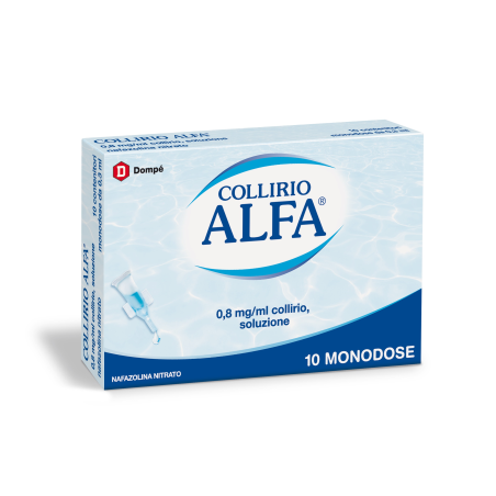 Collirio Alfa Decongestionante Per Benessere Oculare 10 Fialette Da 0,3 Ml