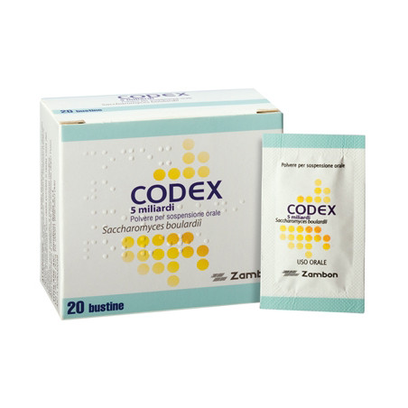 Codex 5 Miliardi Per Dissenteria E Mal Di Pancia 250mg 20 Bustine
