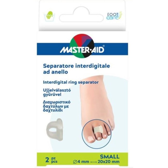 Separatore Dita Master-aid Footcare Con Anello Small 2 Pezzi C17 Separatore Dita Master-aid Footcare Con Anello Small 2 Pezzi C17