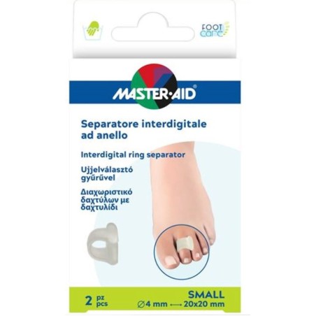 Separatore Dita Master-aid Footcare Con Anello Small 2 Pezzi C17 Separatore Dita Master-aid Footcare Con Anello Small 2 Pezzi C17