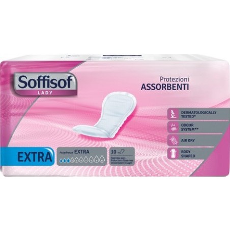 Pannolone Per Incontinenza Sagomato Soffisof Lady Extra 10 Pezzi