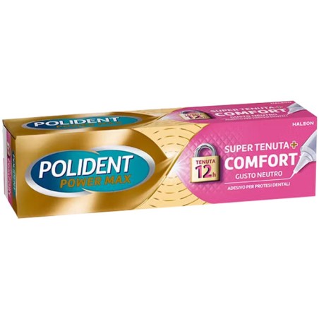 Crema Adesiva Protesi Dentali Polident Power Max Super Tenuta+comfort 70 G