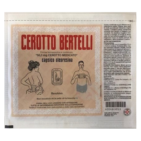 Cerotto Bertelli Medio Farmaco Per Mal Di Schiena E Dolori Articolari 16x12 Cm 1 Pezzo Cerotto Bertelli Medio Farmaco Per Mal Di Schiena E Dolori Articolari 16x12 Cm 1 Pezzo